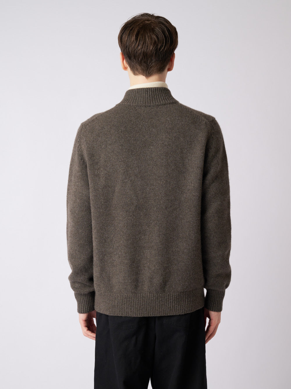 Cashmere high-necked jacket