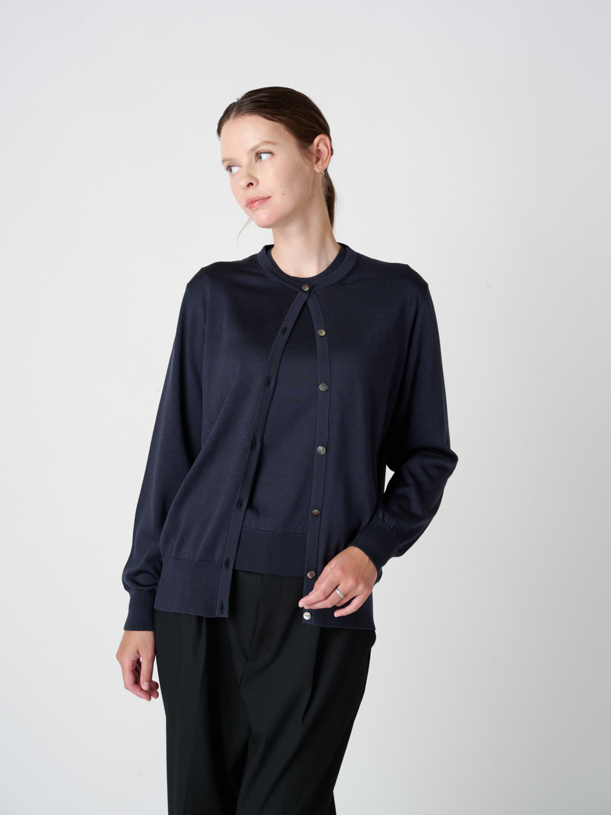 Washable Silk cardigan｜Women