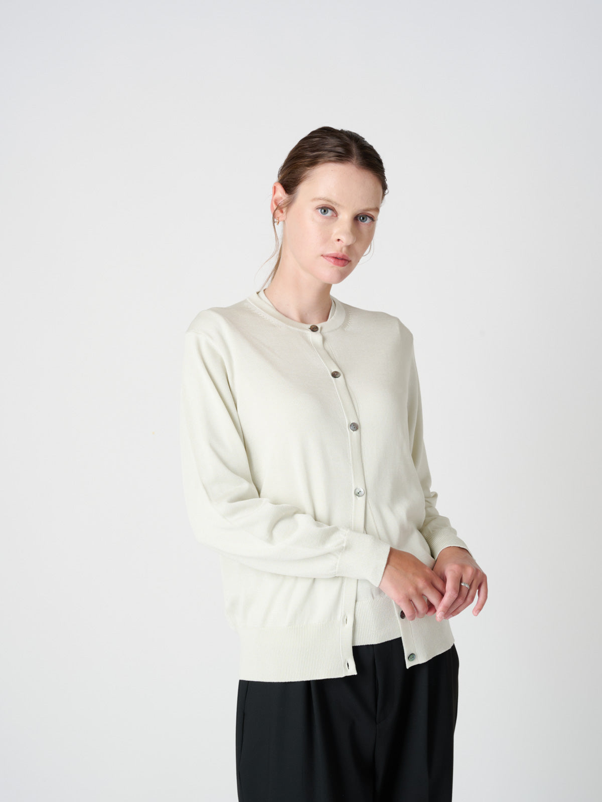 Pull col rond en cachemire