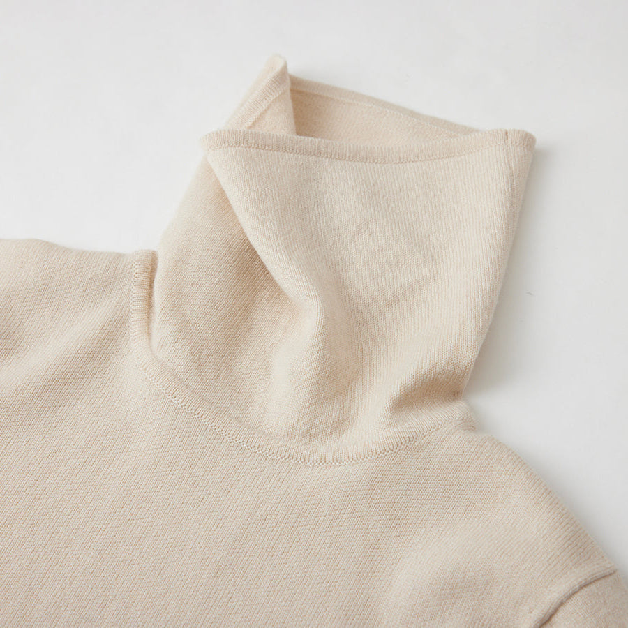 Cashmere slim fit cowl neck sweater