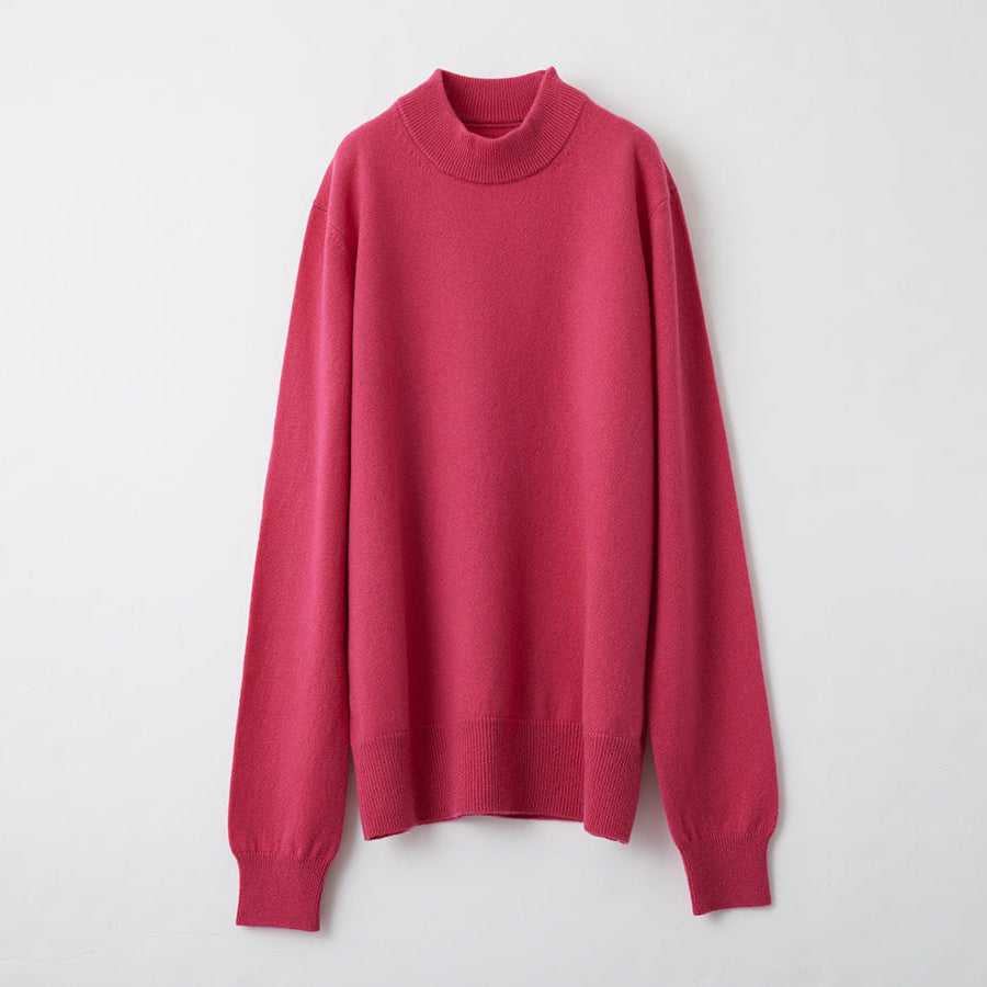 Personalized custom order of women's Japanese luxury cashmere knit high-necked sweater