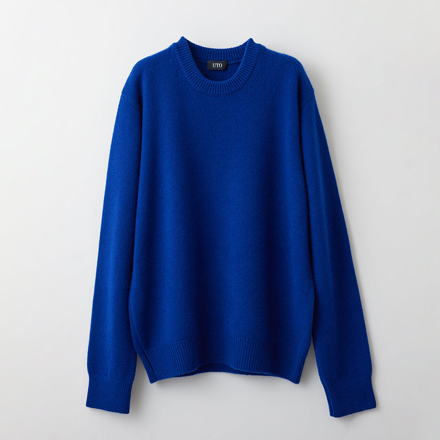 【Sample】7-gauge Cashmere crew-neck sweater / 2S,S,M,L size