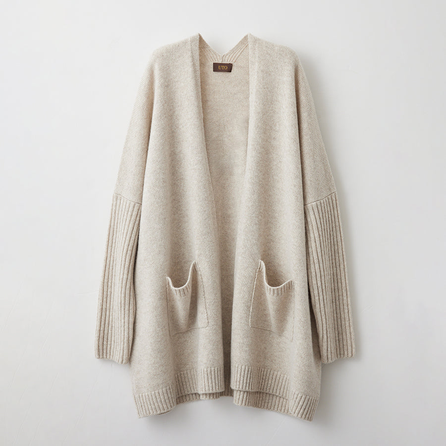 Personalized custom order of women's Japanese luxury cashmere knit cardigan