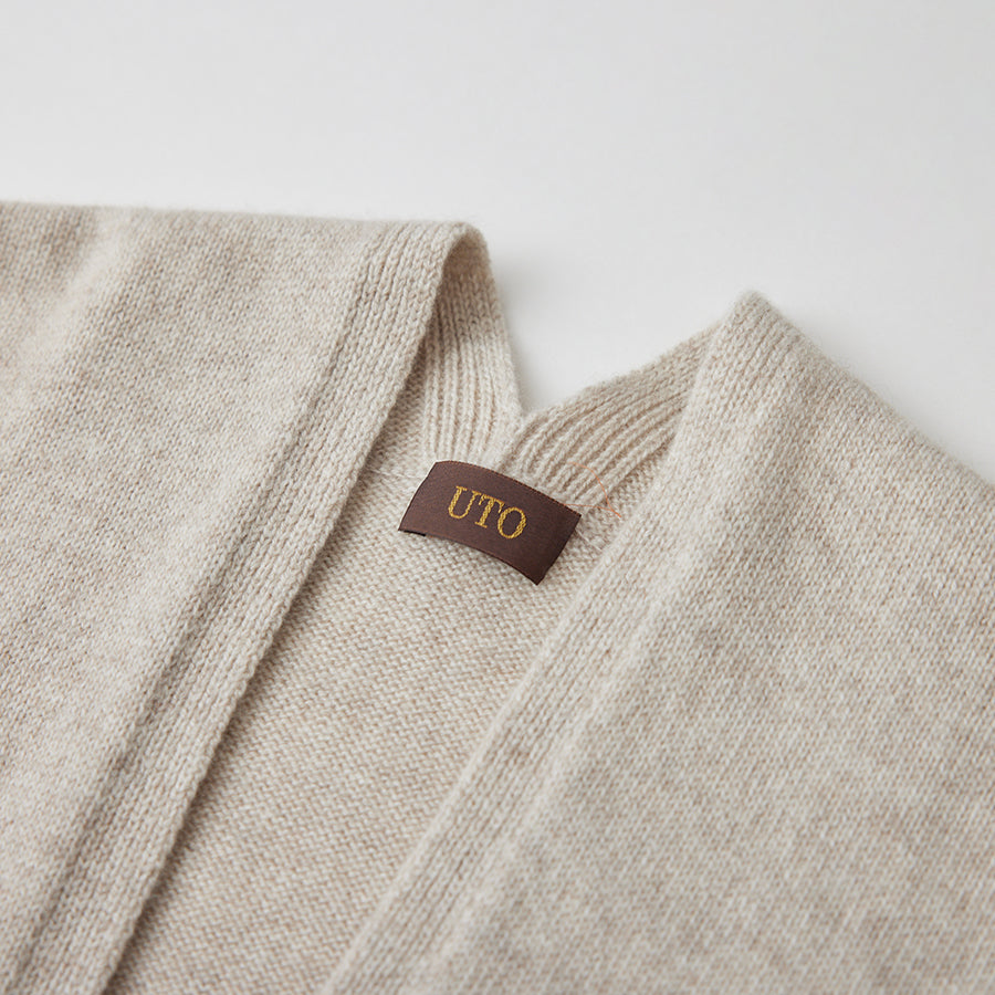 Personalized custom order of women's Japanese luxury cashmere knit cardigan