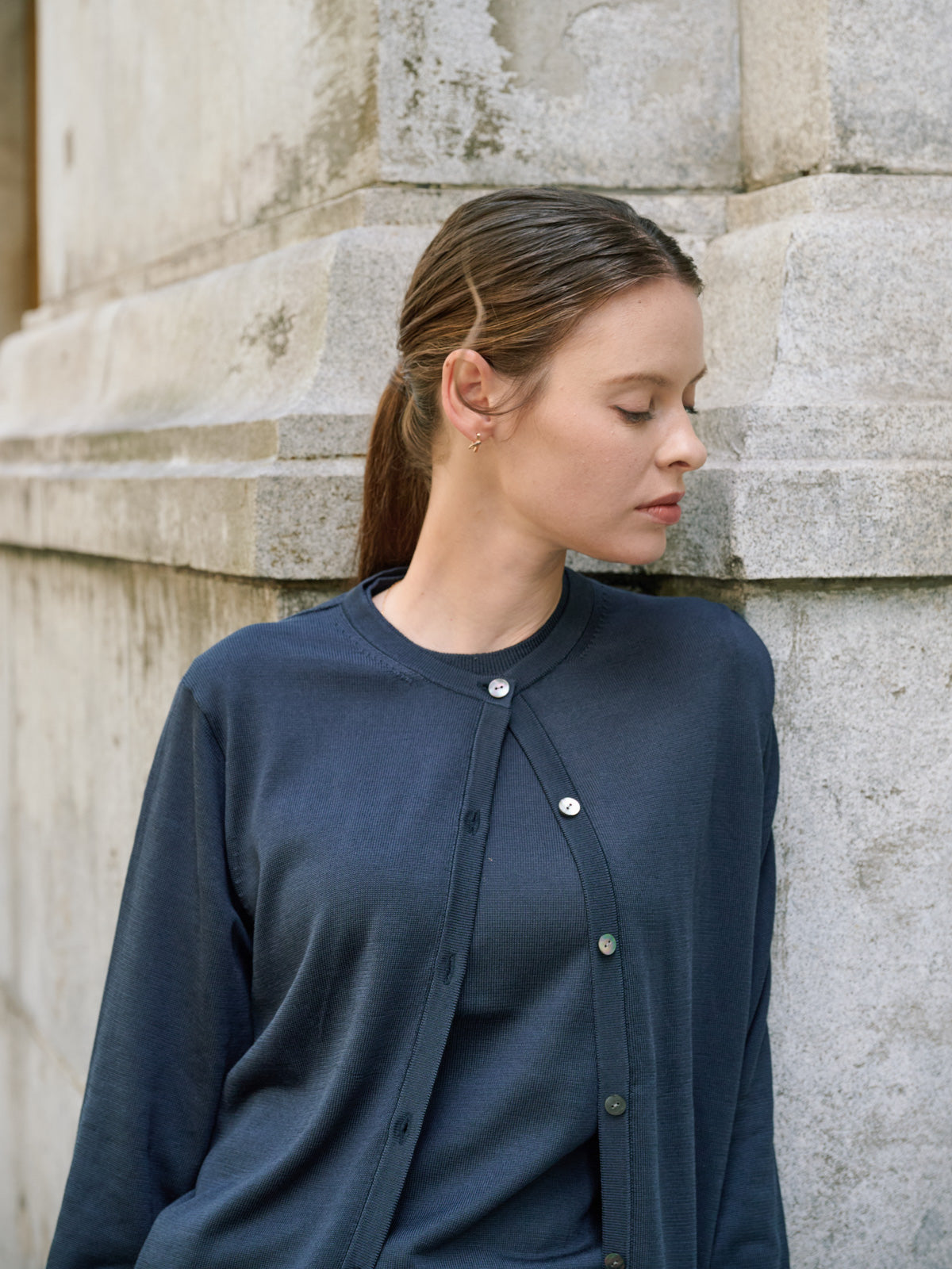 Washable Silk cardigan｜Women