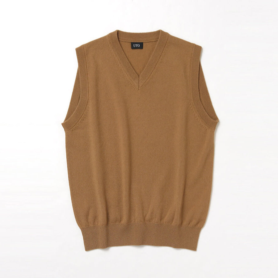 Personalized custom order of men's Japanese luxury cashmere knit vest