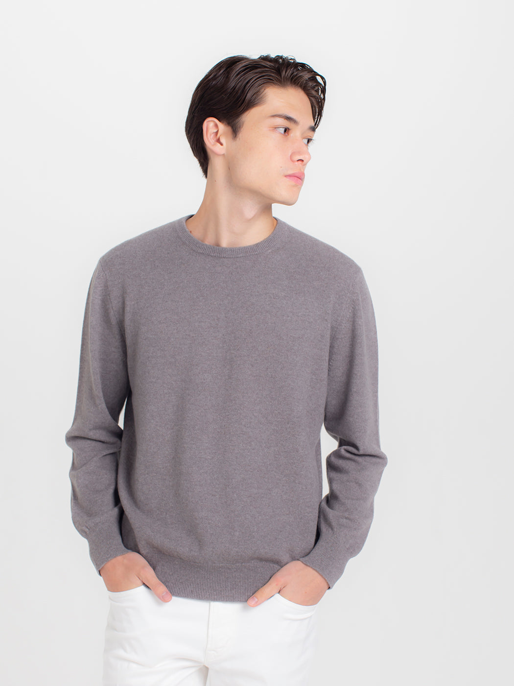 Cashmere crew-neck sweater