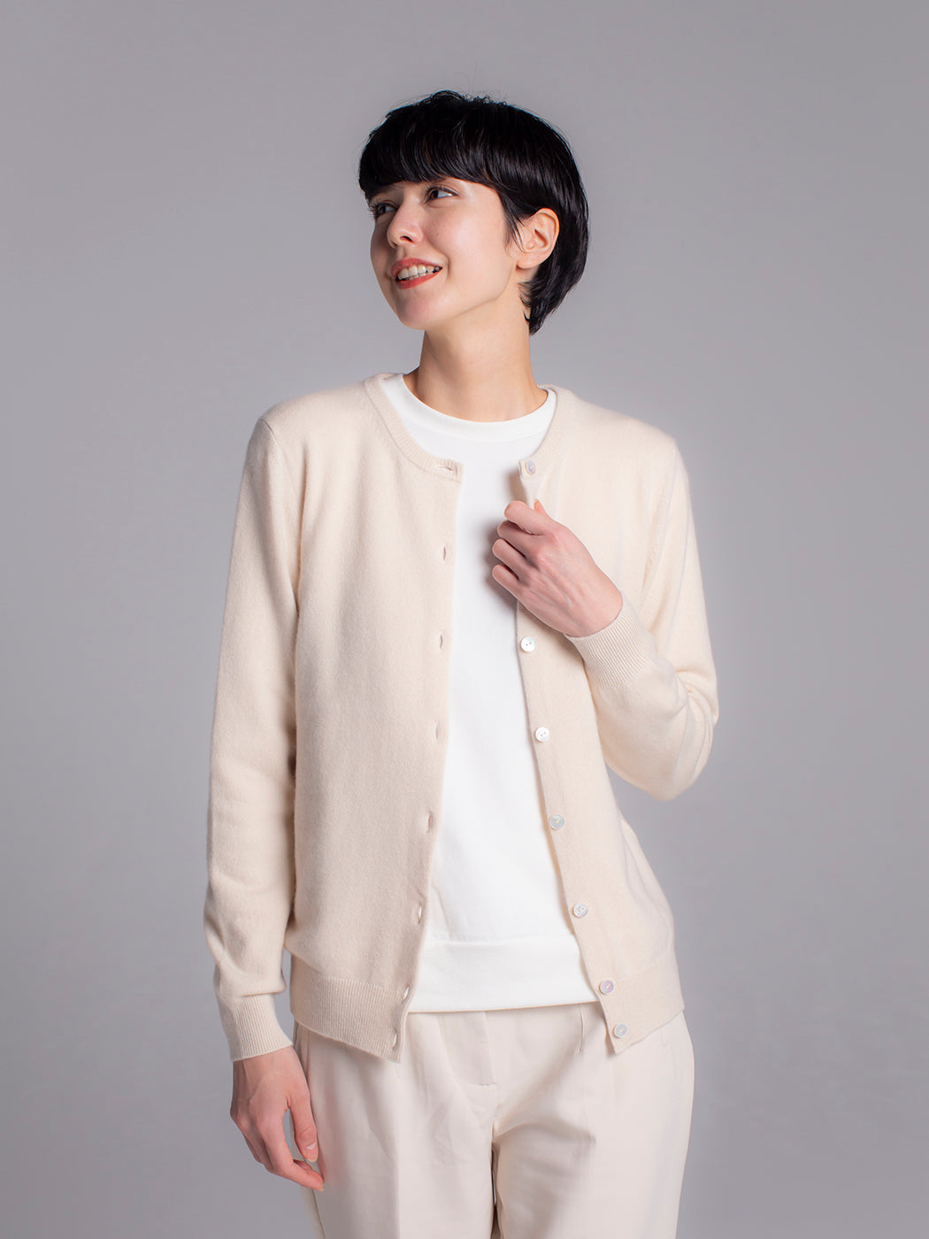 Baby Cashmere relax crew-neck cardigan