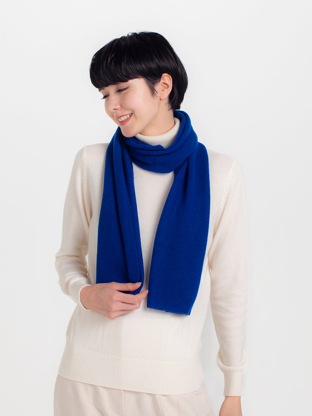 Cashmere knit angel's muffer (150cm × 30cm)