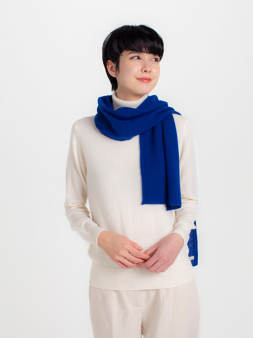 Cashmere knit angel's muffer (150cm × 30cm)