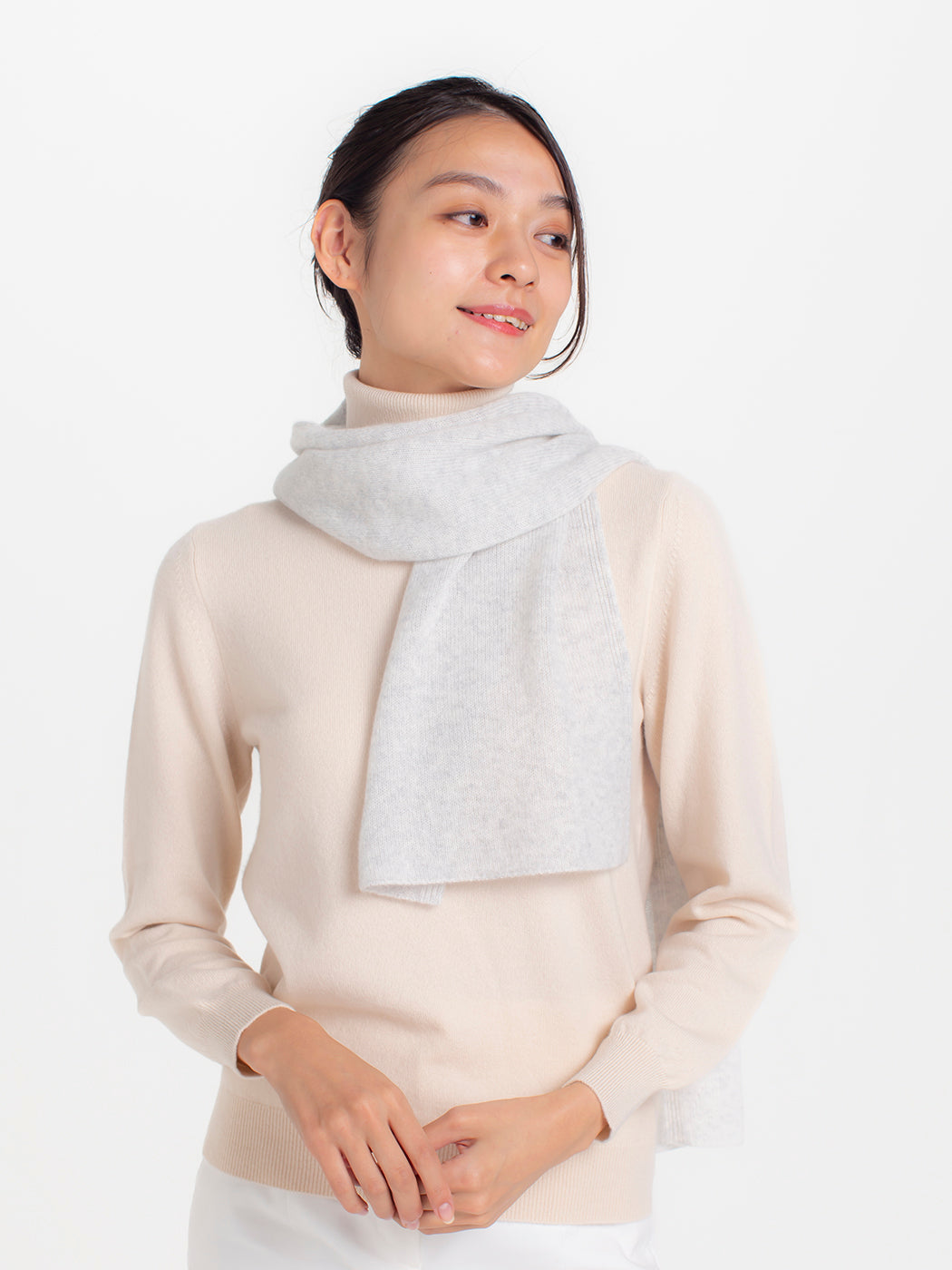 Cashmere knit angel's muffer (150cm × 30cm)