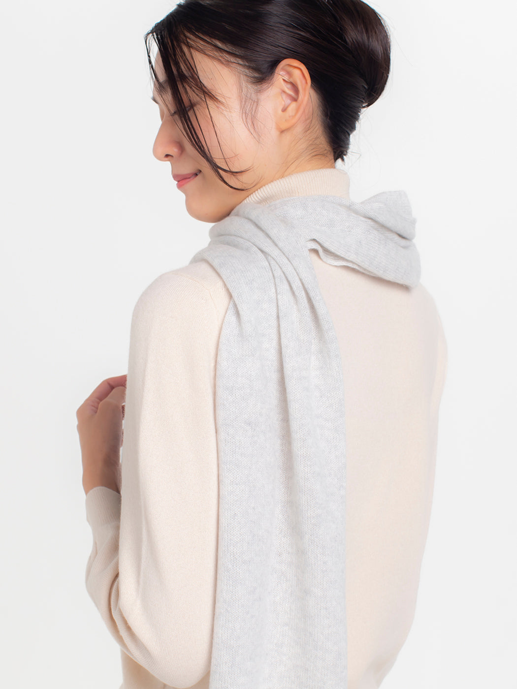 Cashmere knit angel's muffer (150cm × 30cm)