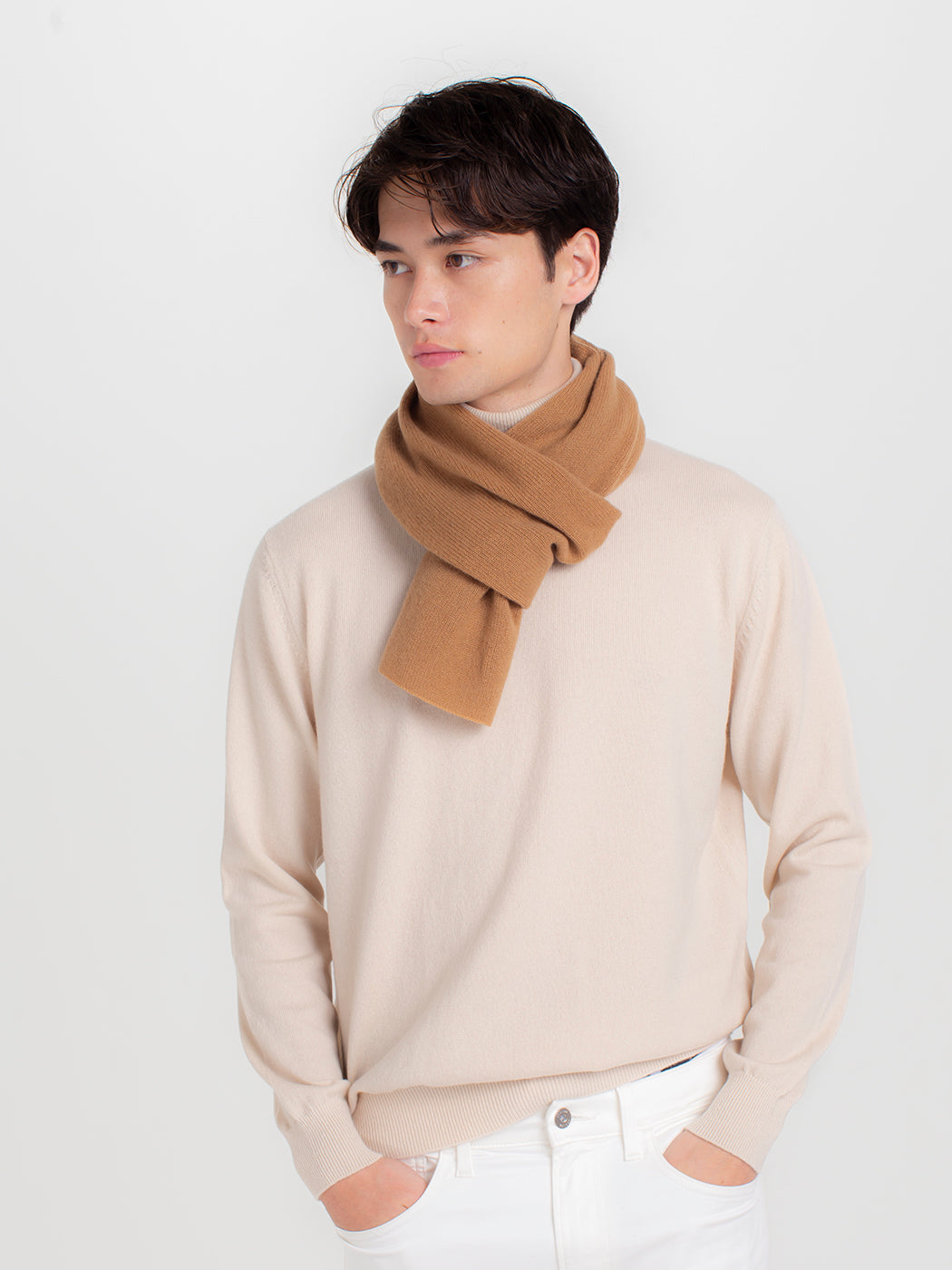 Cashmere knit angel's muffer (150cm × 30cm)