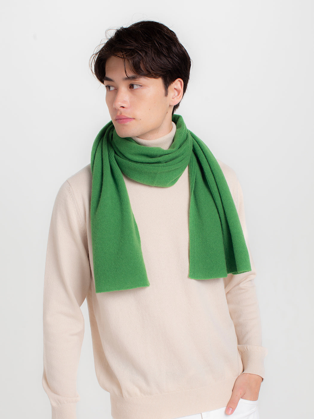 Cashmere knit angel's stole (160cm × 50cm)