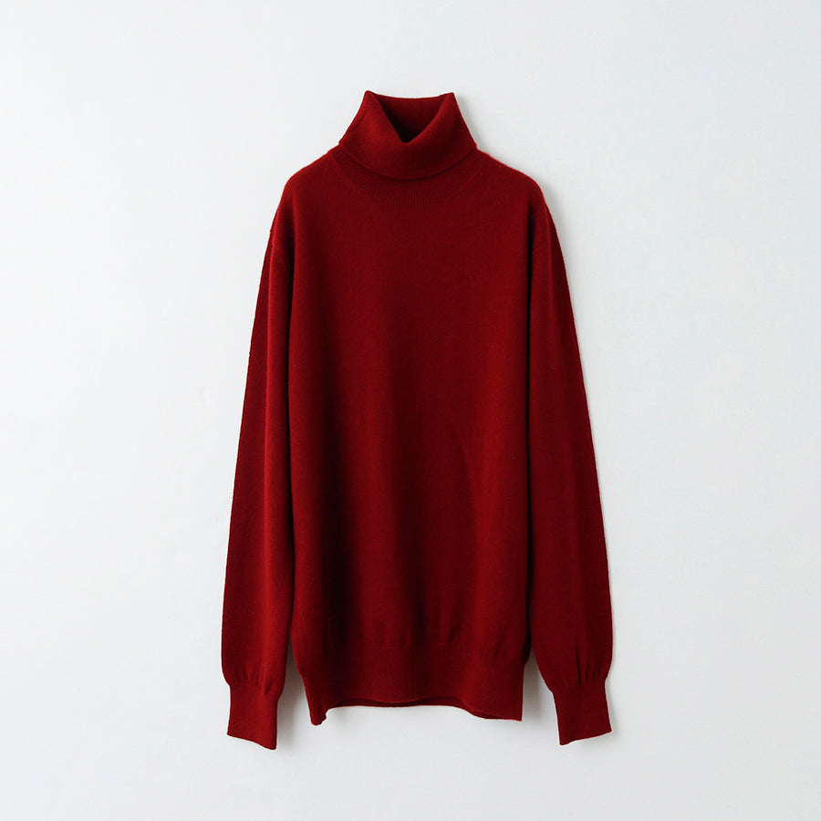 【Sample】Cashmere turtleneck sweater / S,M,L size