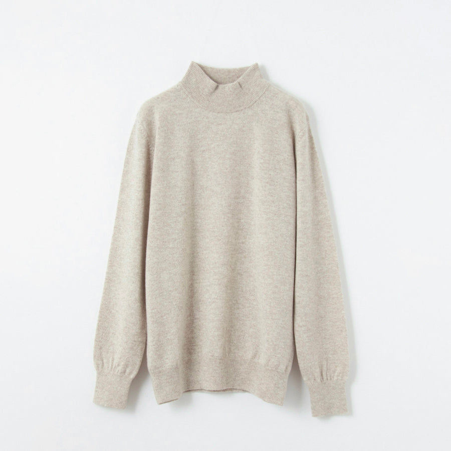 【Sample】Cashmere high-necked sweater / 2S,S,M,L size