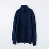【Sample】Cashmere cable full-zip jacket / M size