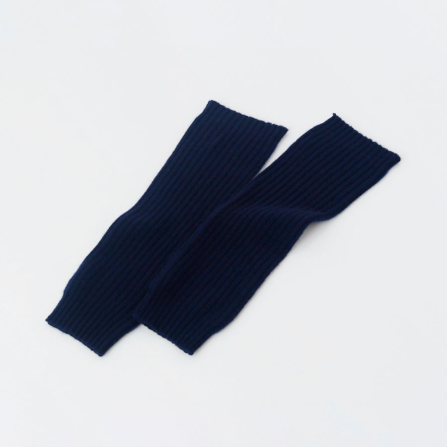 Cashmere knit rib leg warmers