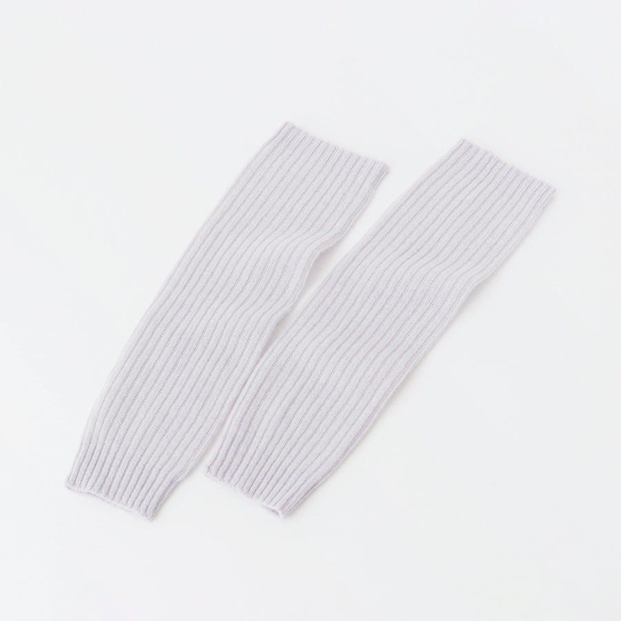 Cashmere knit rib leg warmers