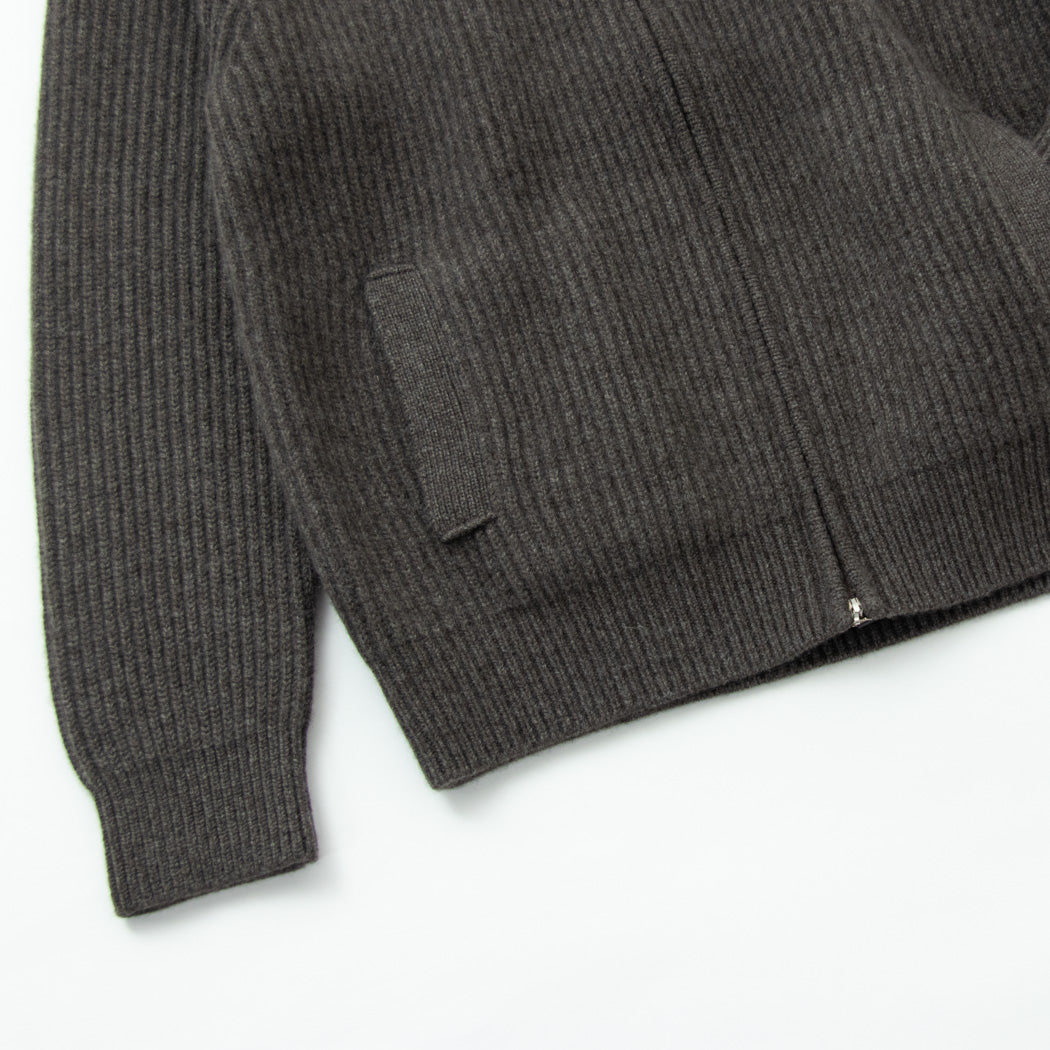 Cashmere fullcardigan full-zip jacket