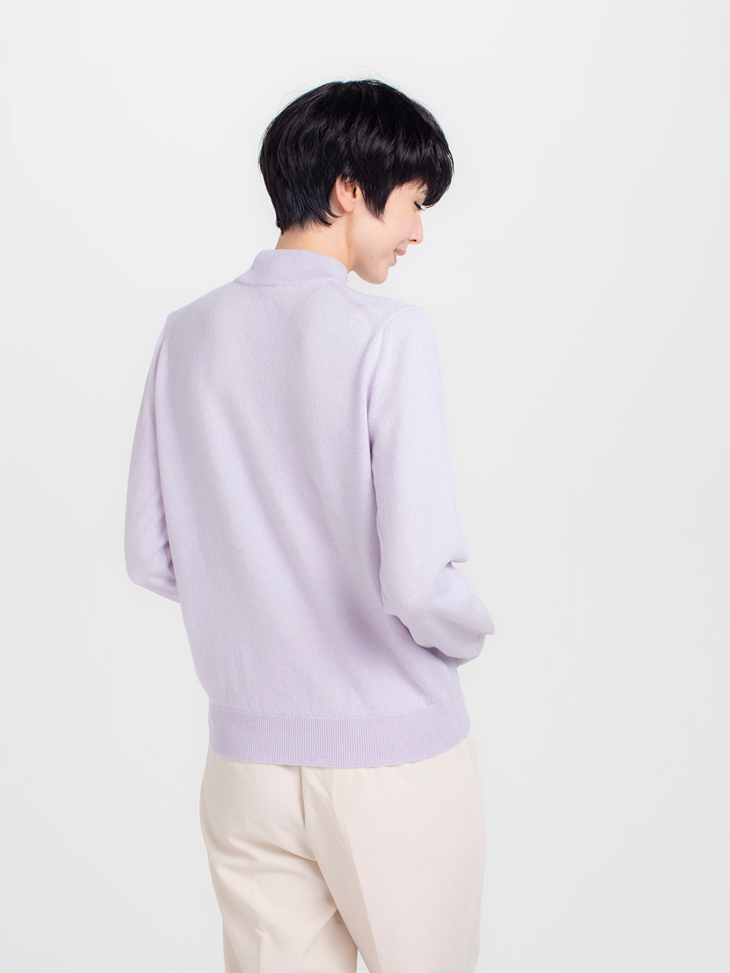 Cashmere relax high-necked sweater