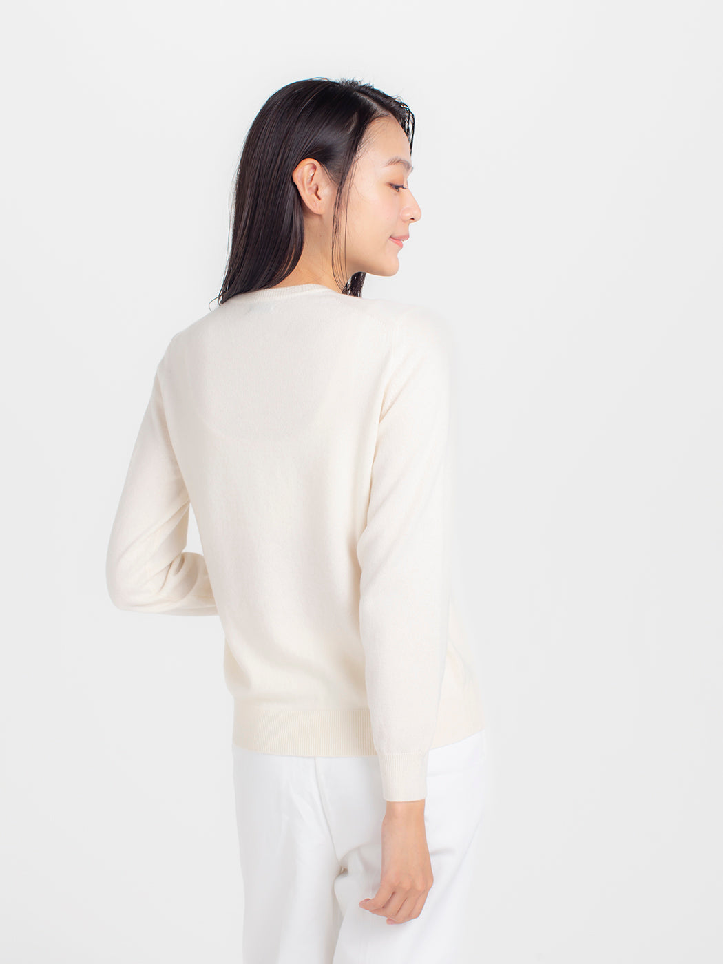 Cashmere relax crew-neck sweater