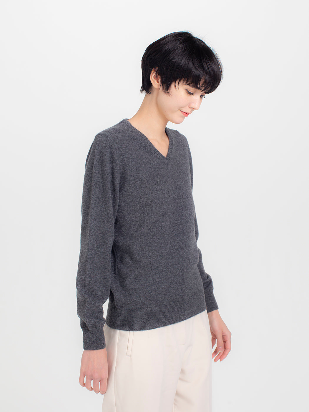 Cashmere relax v-neck sweater