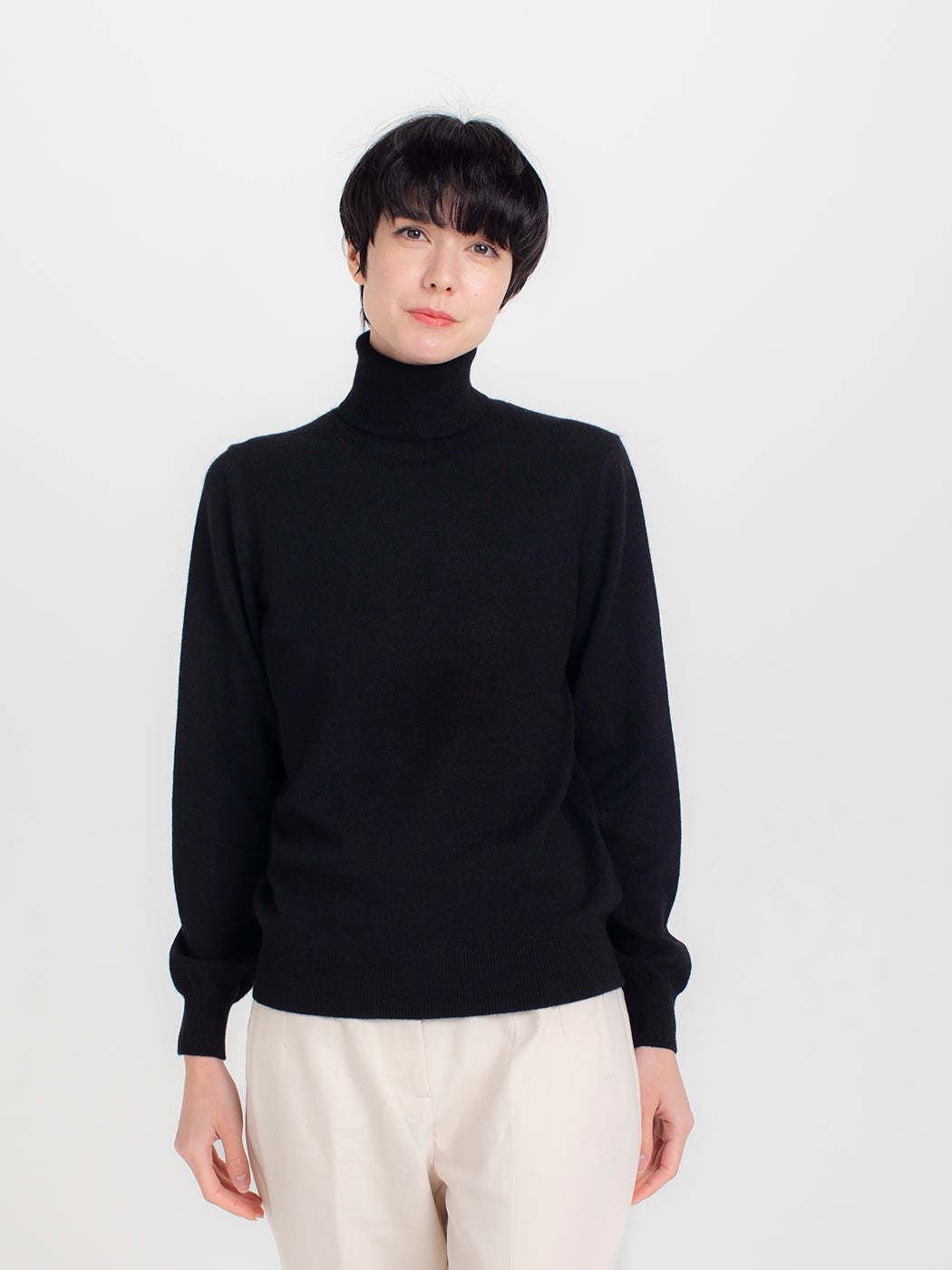 Cashmere relax turtleneck sweater