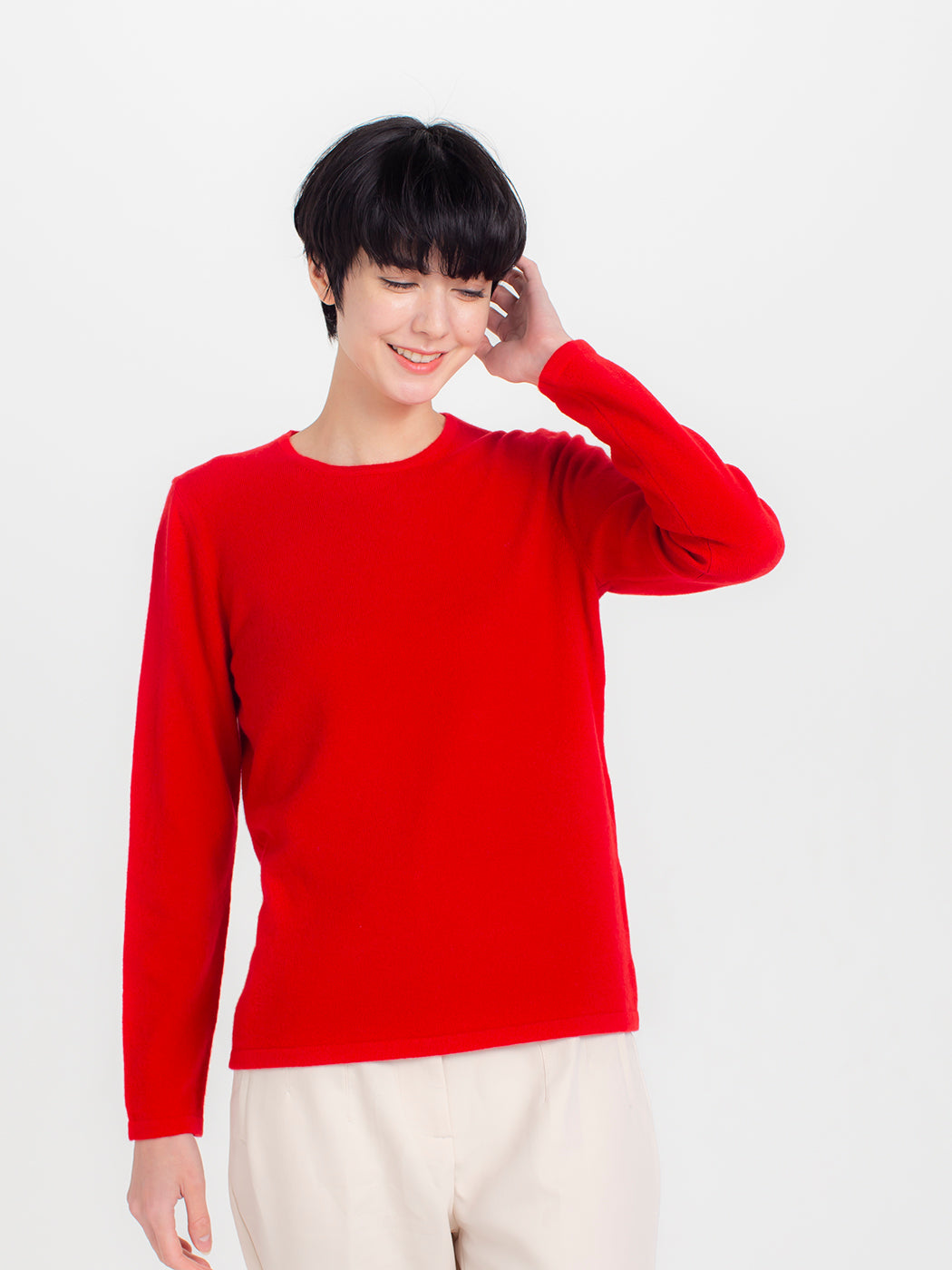 Cashmere slim fit crew-neck sweater