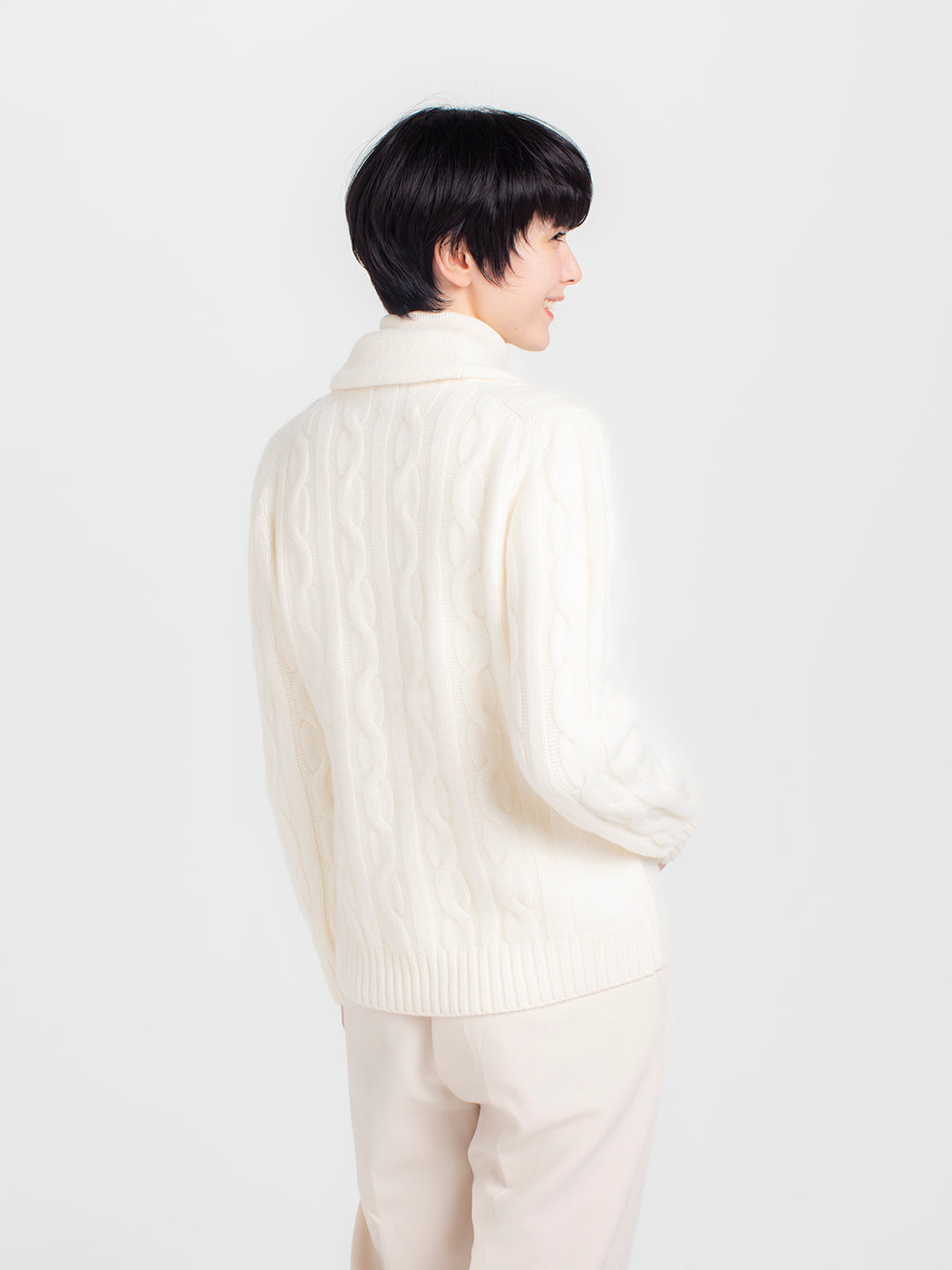 Cashmere cable cardigan