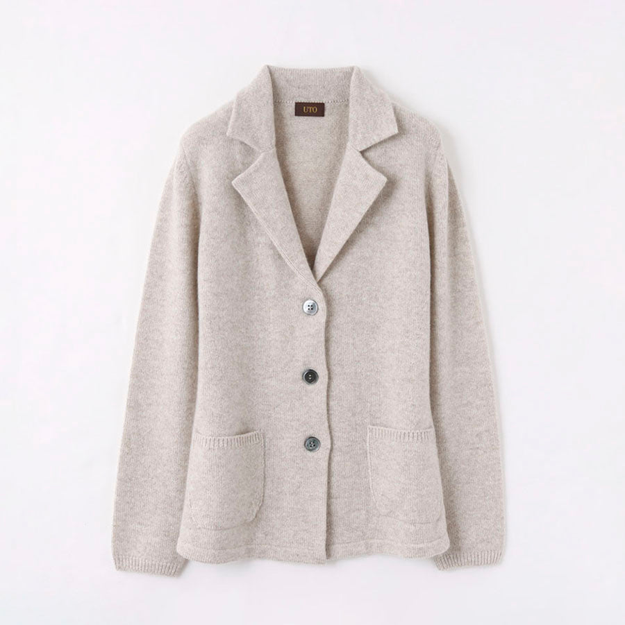 Personalized custom order of women's Japanese luxury cashmere knit tailored jacket