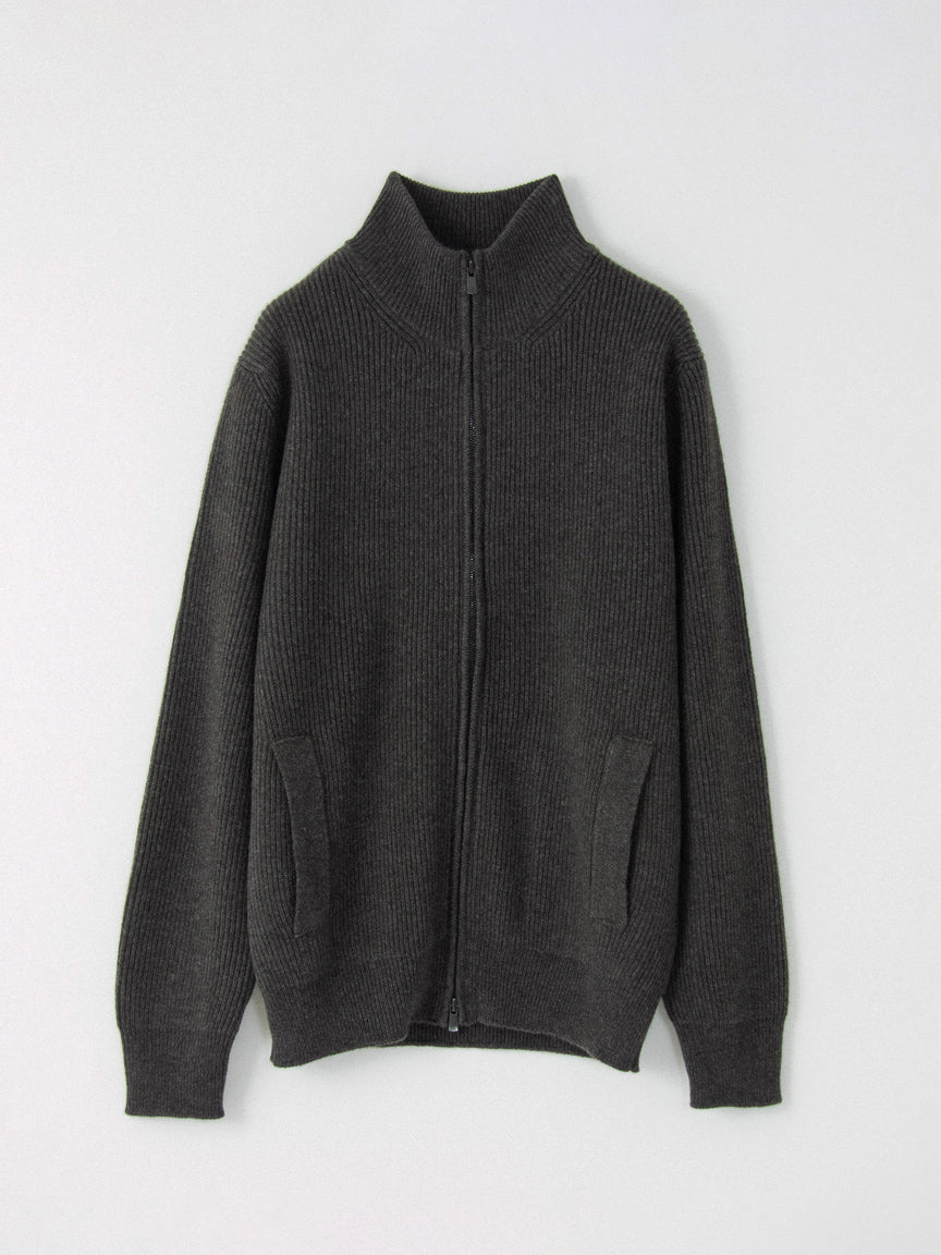 Cashmere fullcardigan zip jacket (stock sale)