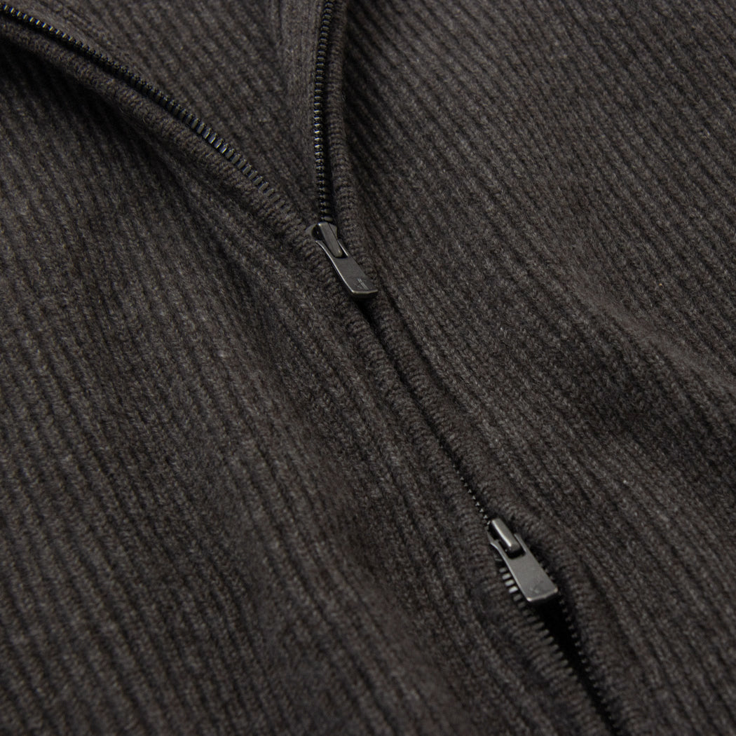 Cashmere fullcardigan zip jacket (stock sale)