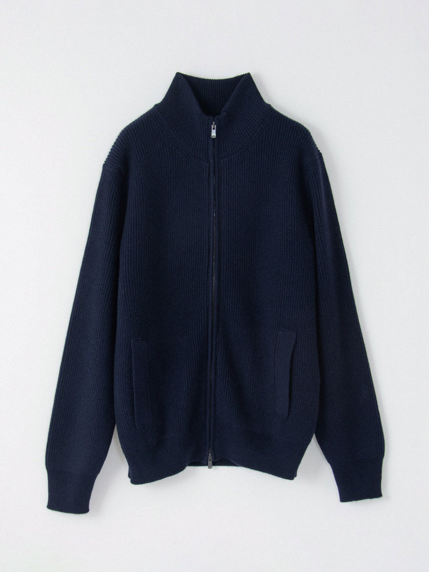 Cashmere fullcardigan zip jacket (stock sale)