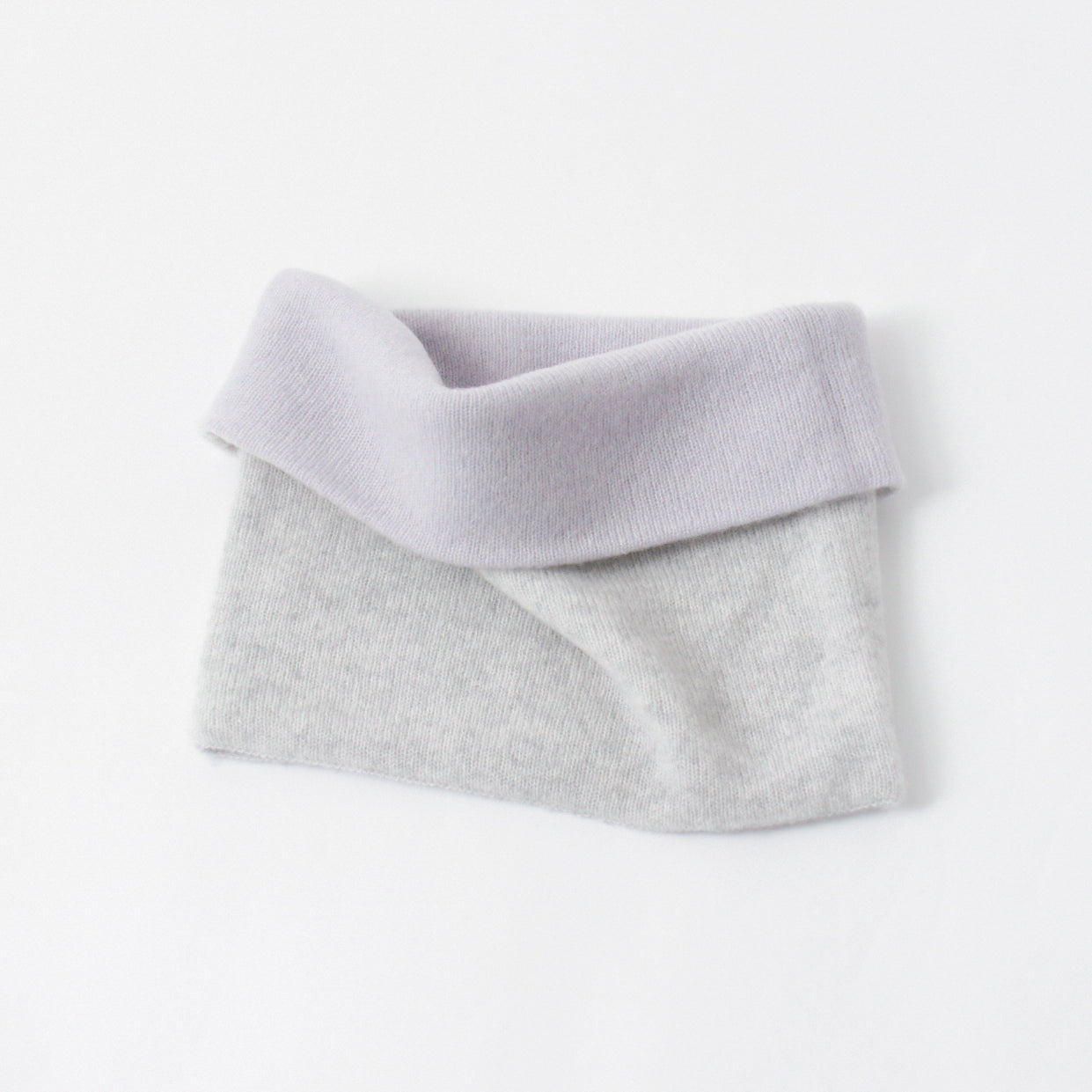 Cashmere knit angel reversible neck warmer