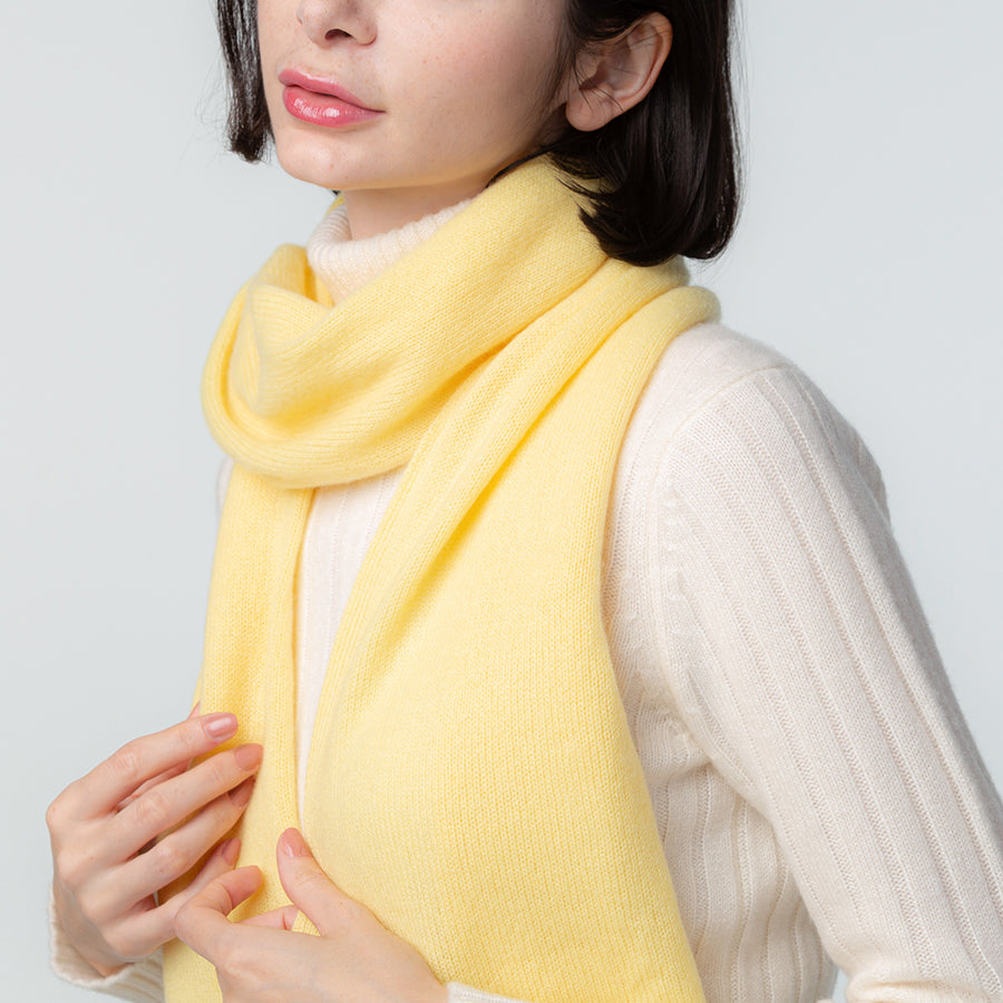 Personalized custom order of Japanese luxury cashmere knit scarf