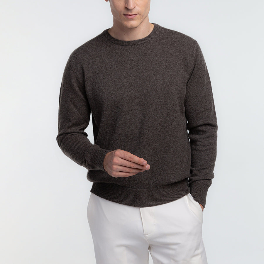 【Sample】Cashmere crew-neck sweater / S,M,L size