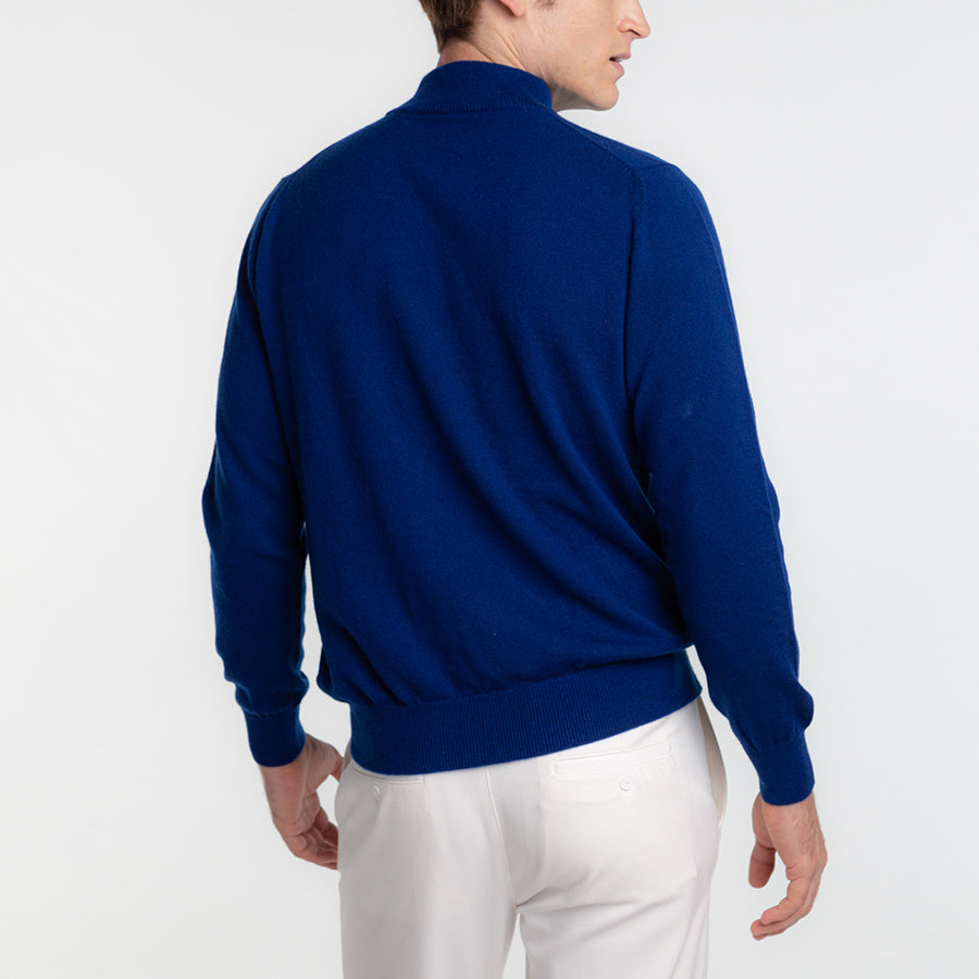 Pull col rond coupe slim en cachemire