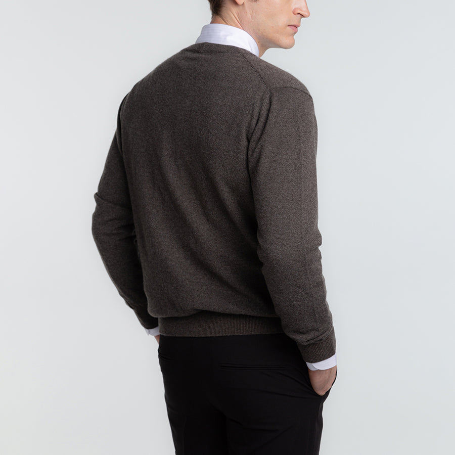 Personalized custom order of men's Japanese luxury cashmere knit cardigan