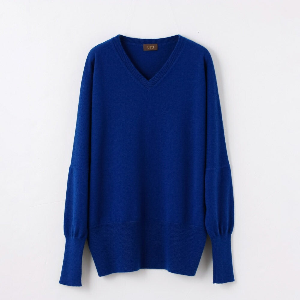 Cashmere dolman-sleeve sweater