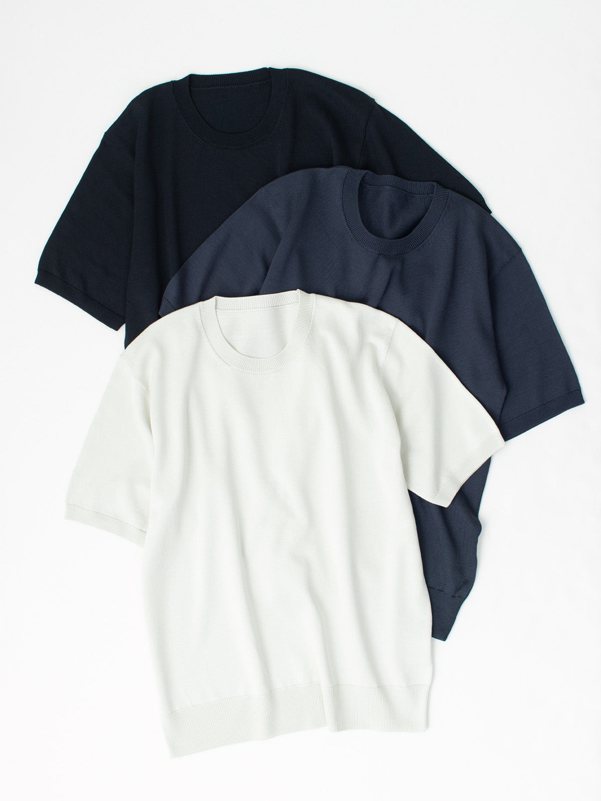 Washable Silk crewneck sweater｜Men