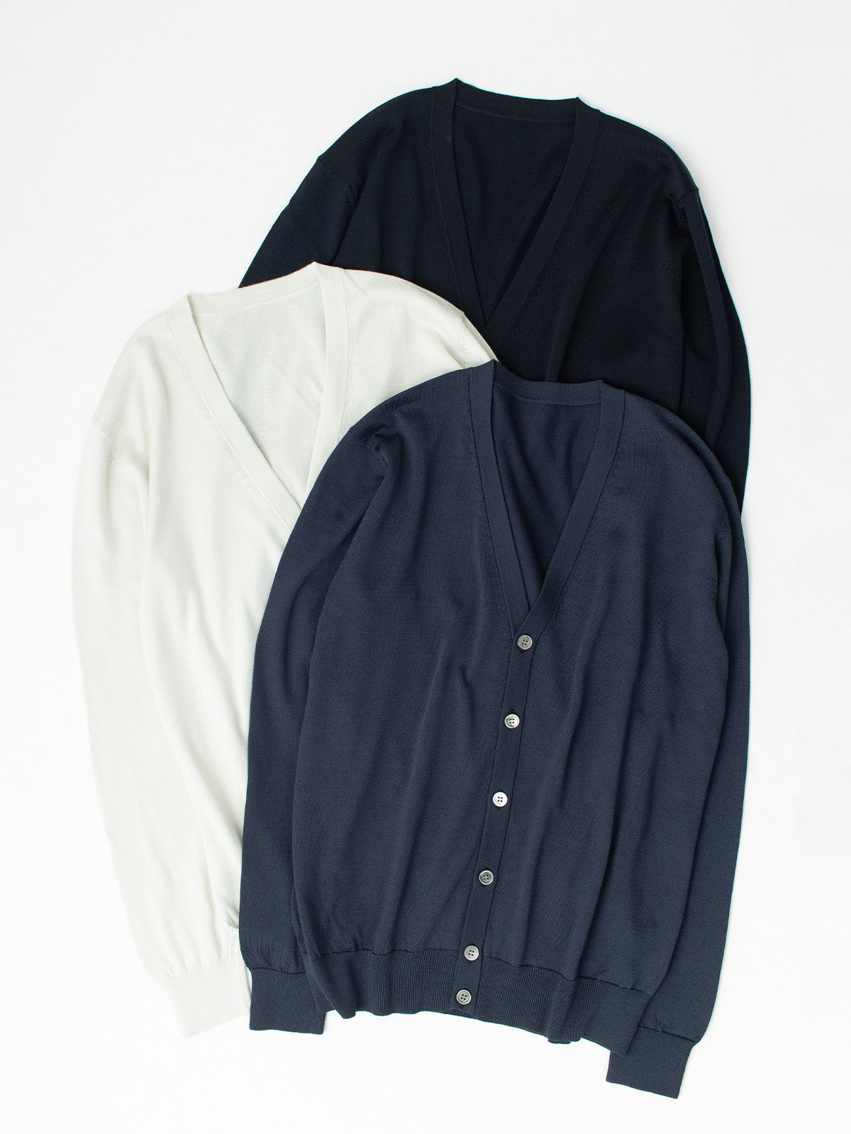 Washable Silk cardigan｜Men