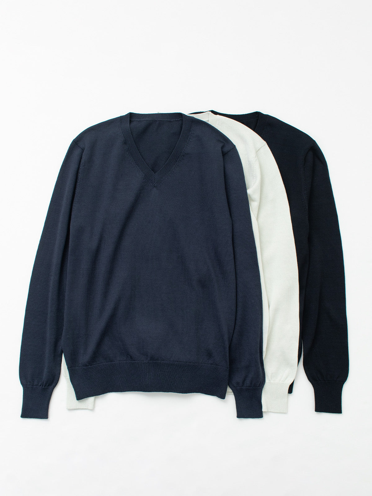 Washable Silk v-neck sweater｜Women